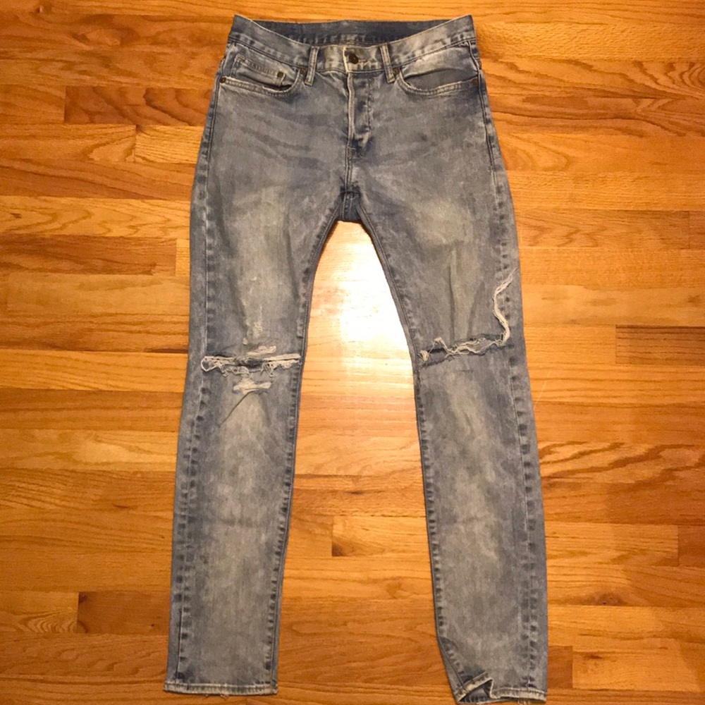 H&M distressed denim